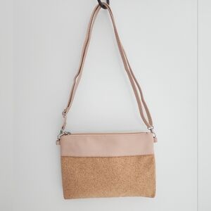 Pixie Mood Cork and pink vegan leather purse